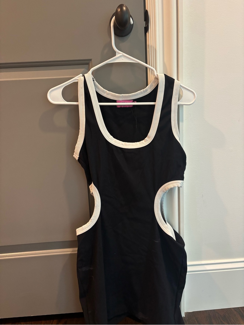 Edikted black mini dress